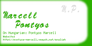 marcell pontyos business card